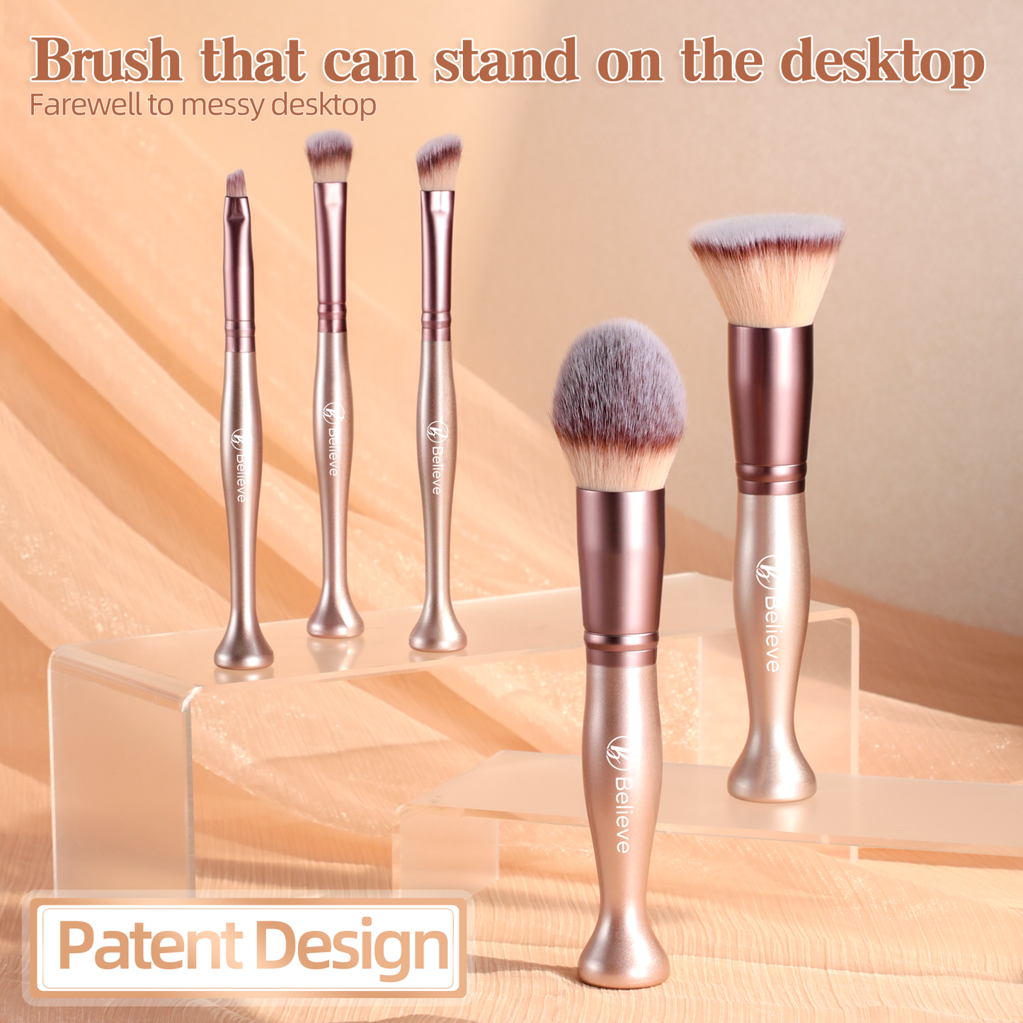 Standing Pink Design-Makeup brush set