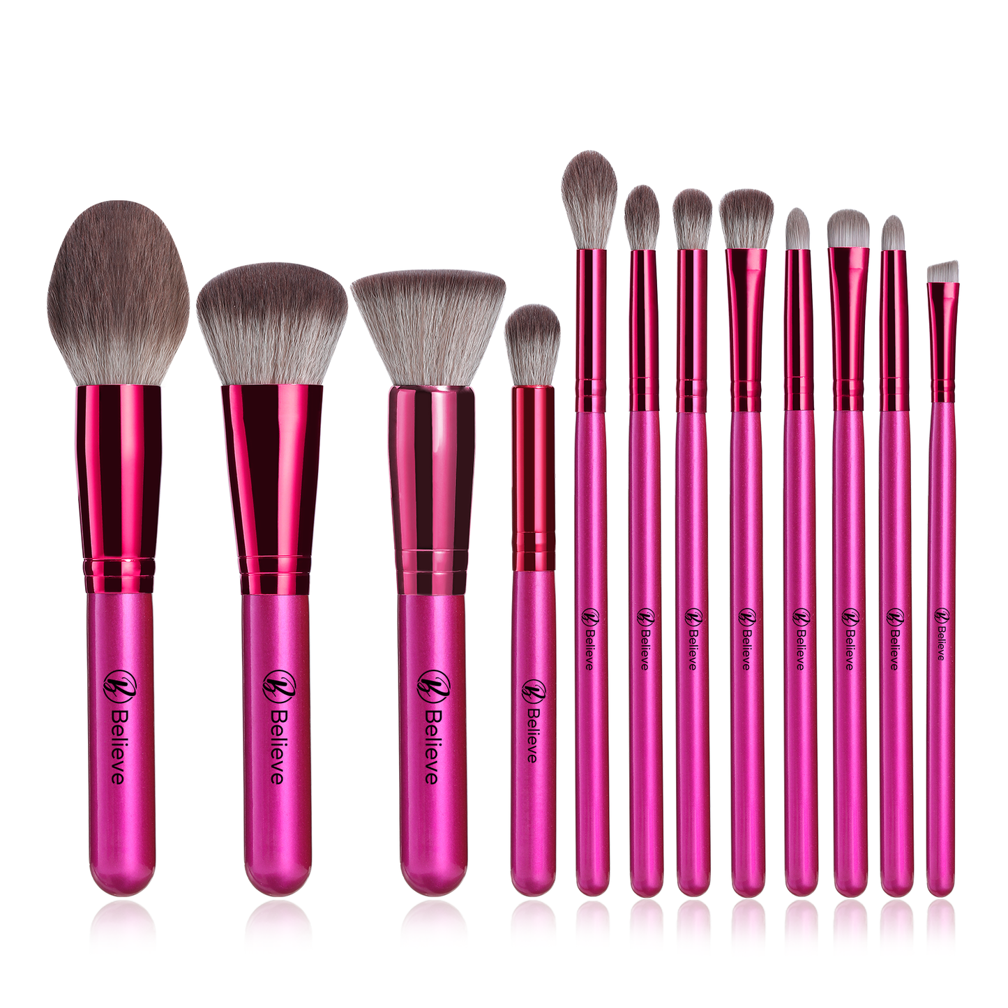 14 Piece NEW pink Brush Set