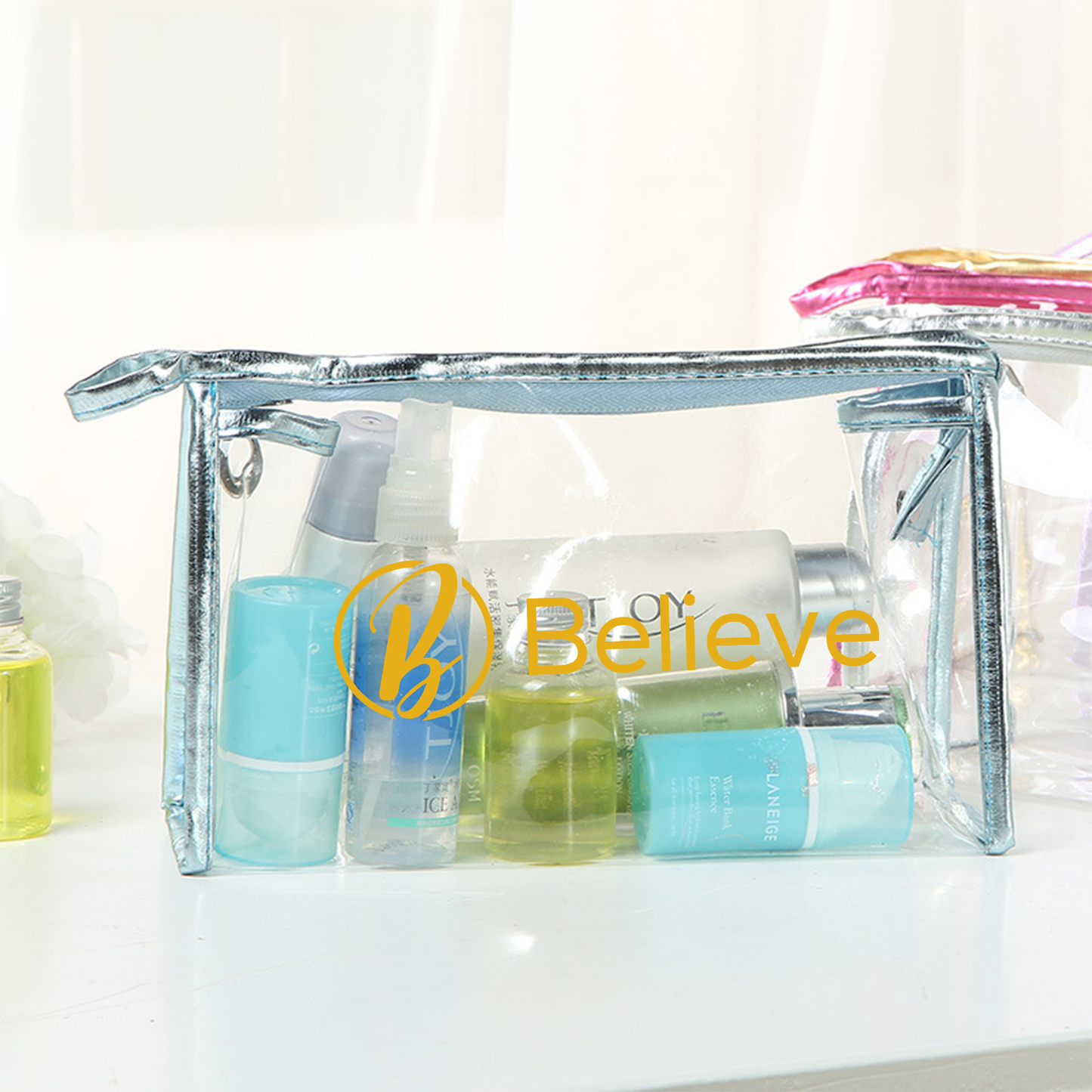 Clear Waterproof Makeup Bag