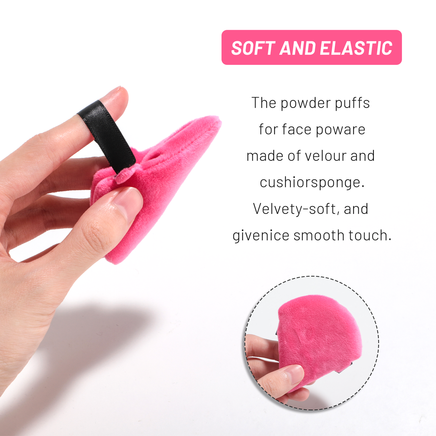 7 Piece Luxury Powder Puff Set