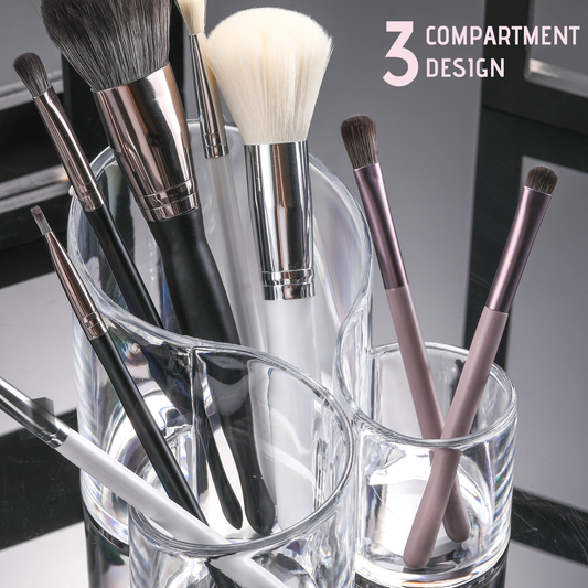 Stylish Acrylic Multi-Purpose Brush Holder