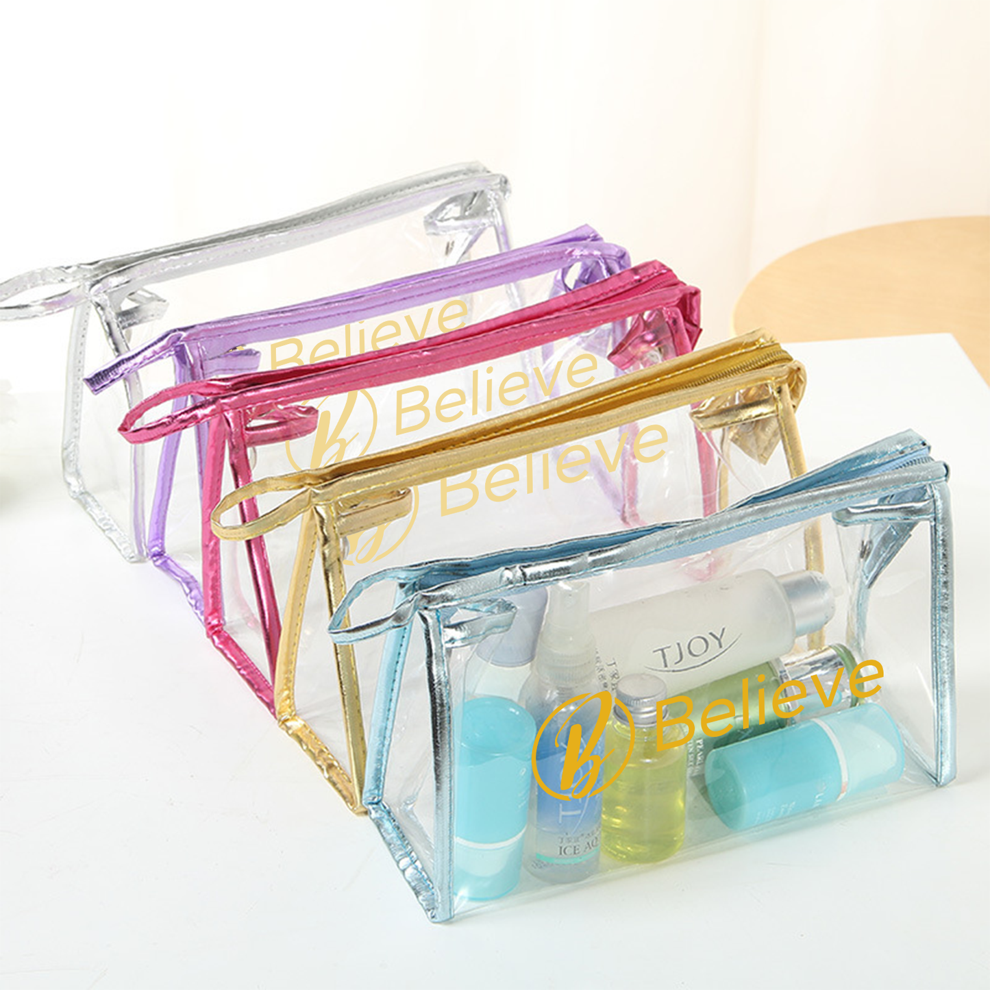 Clear Waterproof Makeup Bag